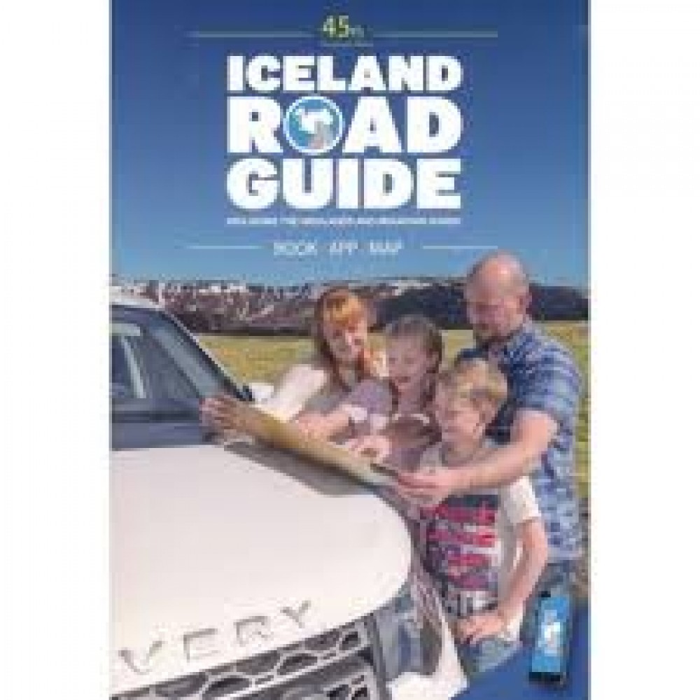 Island Atlas och vägguide (Iceland Road Guide)